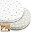 2-Pack Organic Bassinet Sheets for Girls, Boys - 100% Cotton Bassinet Mattress Sheets Compatible with Halo Bassinest Swivel Sleeper, Graco, Baby Delight, Chicco, Unisex Fitted Bassinet Sheets (Meadow)