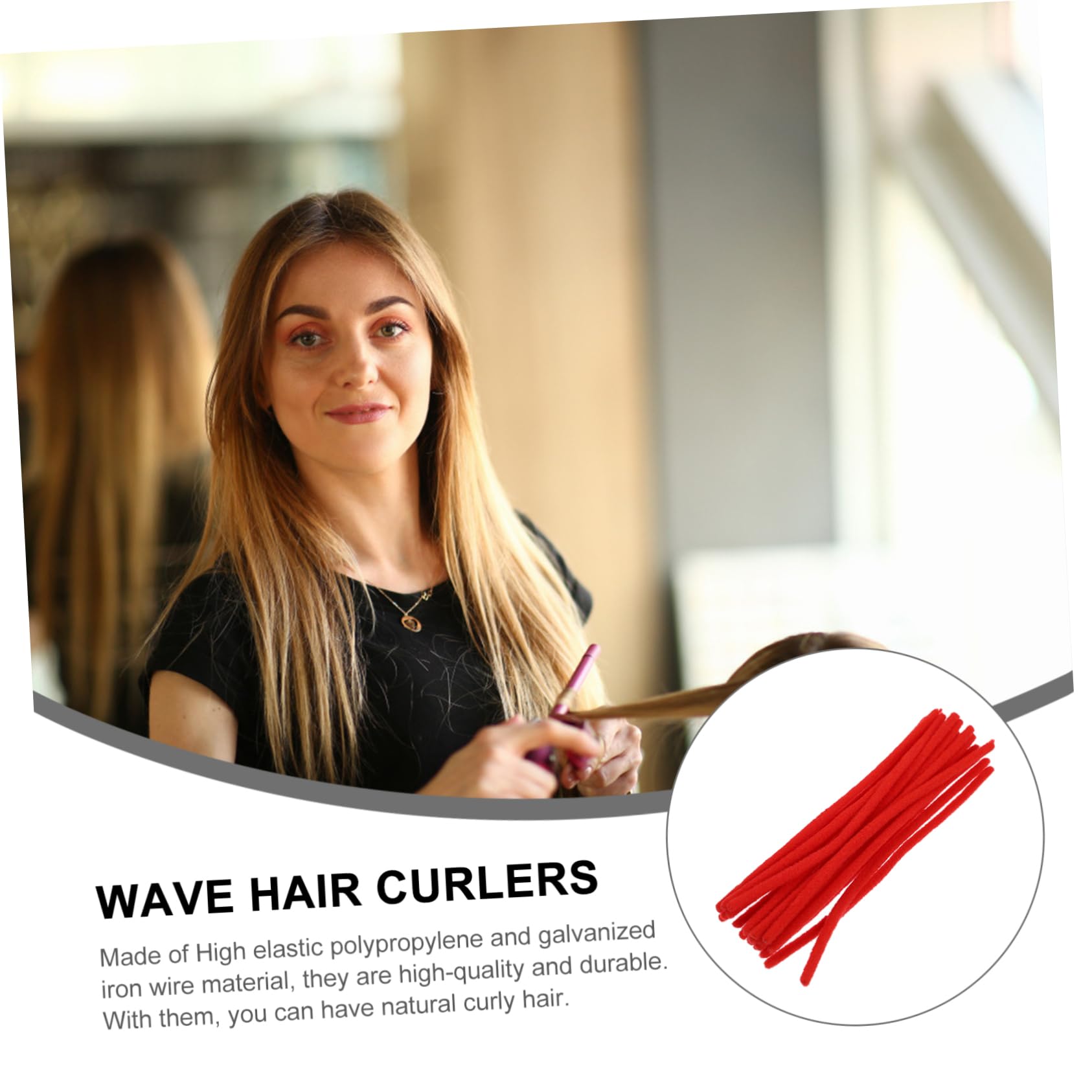 Mikinona Hairdressing Rotating Screw Styling Hair Rollers Perm Rods Lightweight Portable Salon Home Hair Care Tool for Natural Curly Waves - Image 3