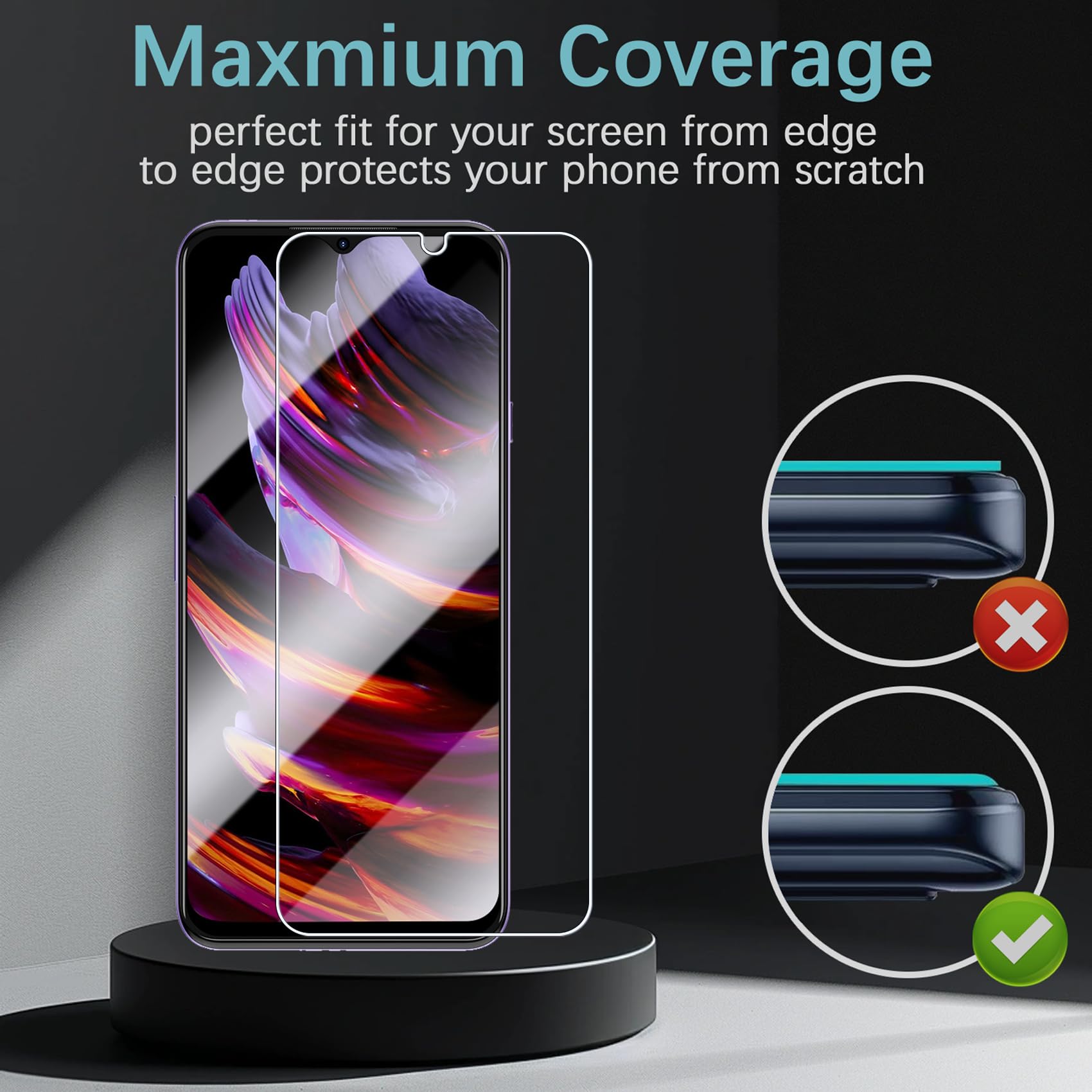 Yoedge 360 Degré Coque Pour IPhone 14 Plus Avec Cordon De Collier 6,7", Coque Avec Protecteur D'écran Intégré Transparent Silicone Full Body Protection Antichoc Housse Cordage Lanyard Case, Marguerite