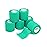 FriCARE Self Adhesive Bandage Wrap, Medical Tape in First Aid Kit, Cohesive Bandages for Wounds Sport Vet, 2 Inches X 5 Yards 6 Rolls, Teal