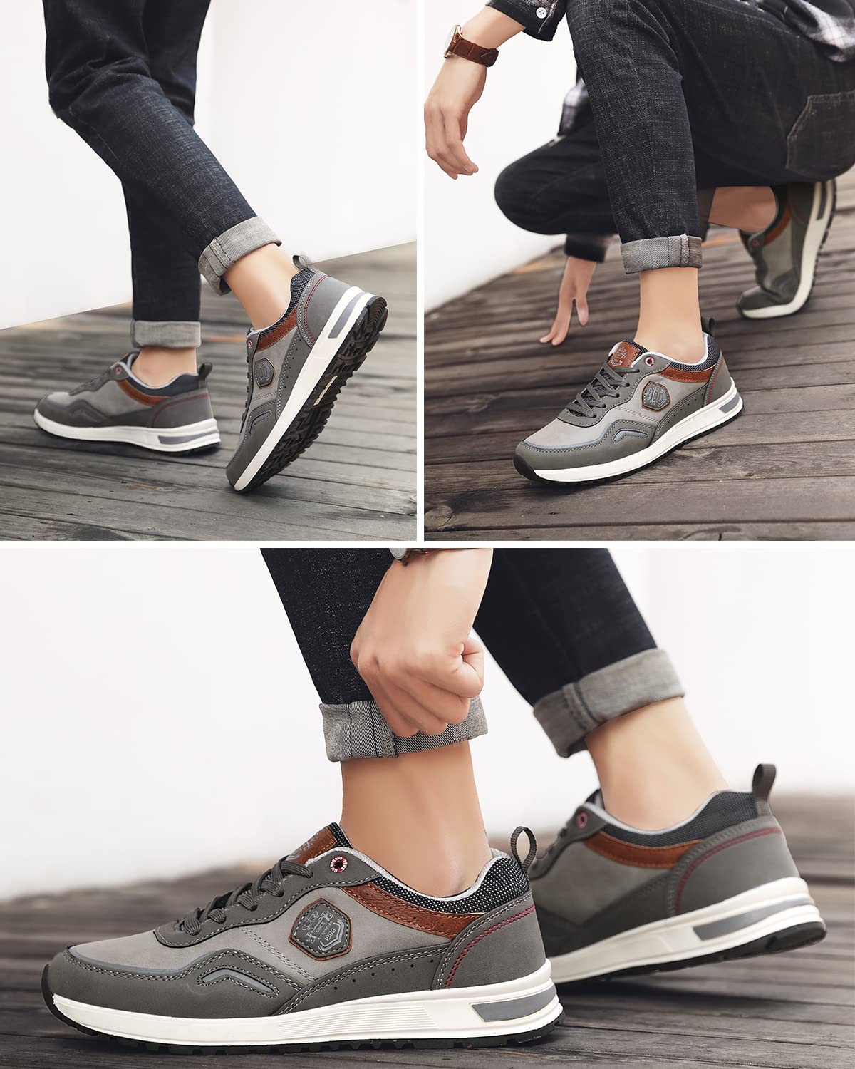ARRIGO BELLO Basket Homme Chaussure Sneakers Marche Espadrilles Soulier Outdoor Business Lacets Athlétique Classic Taille 41-46