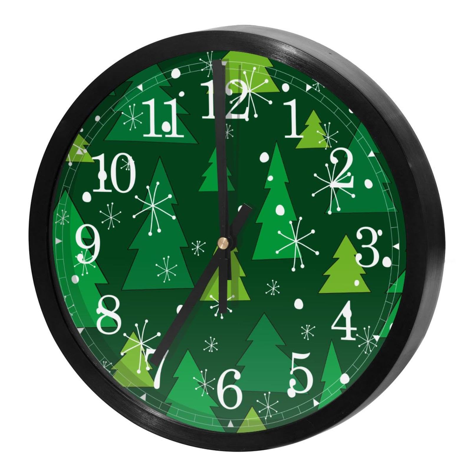 Horloge murale silencieuse sans tic-tac à piles pour décoration de maison et bureau