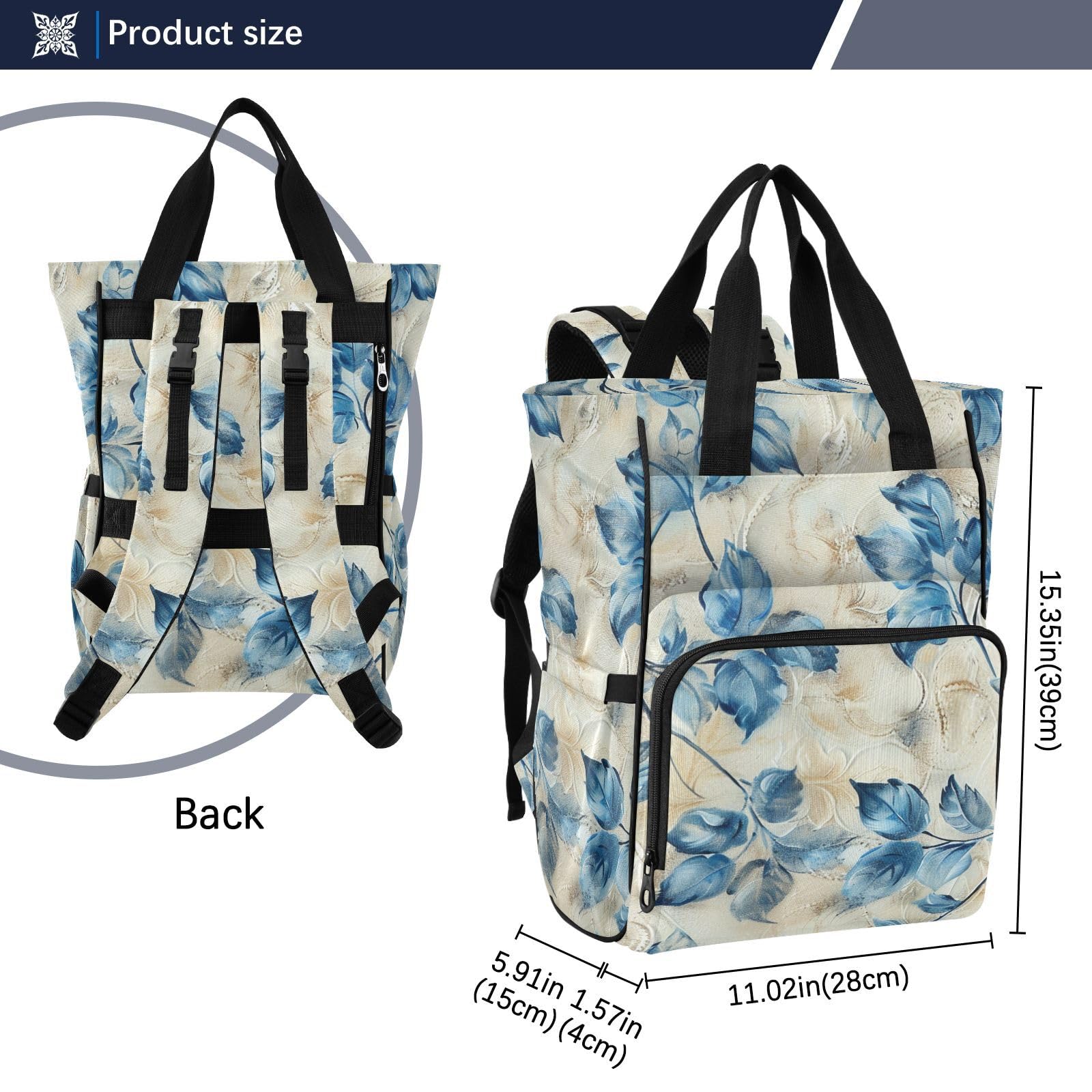Bolsas de pañales de viaje Blueleaves