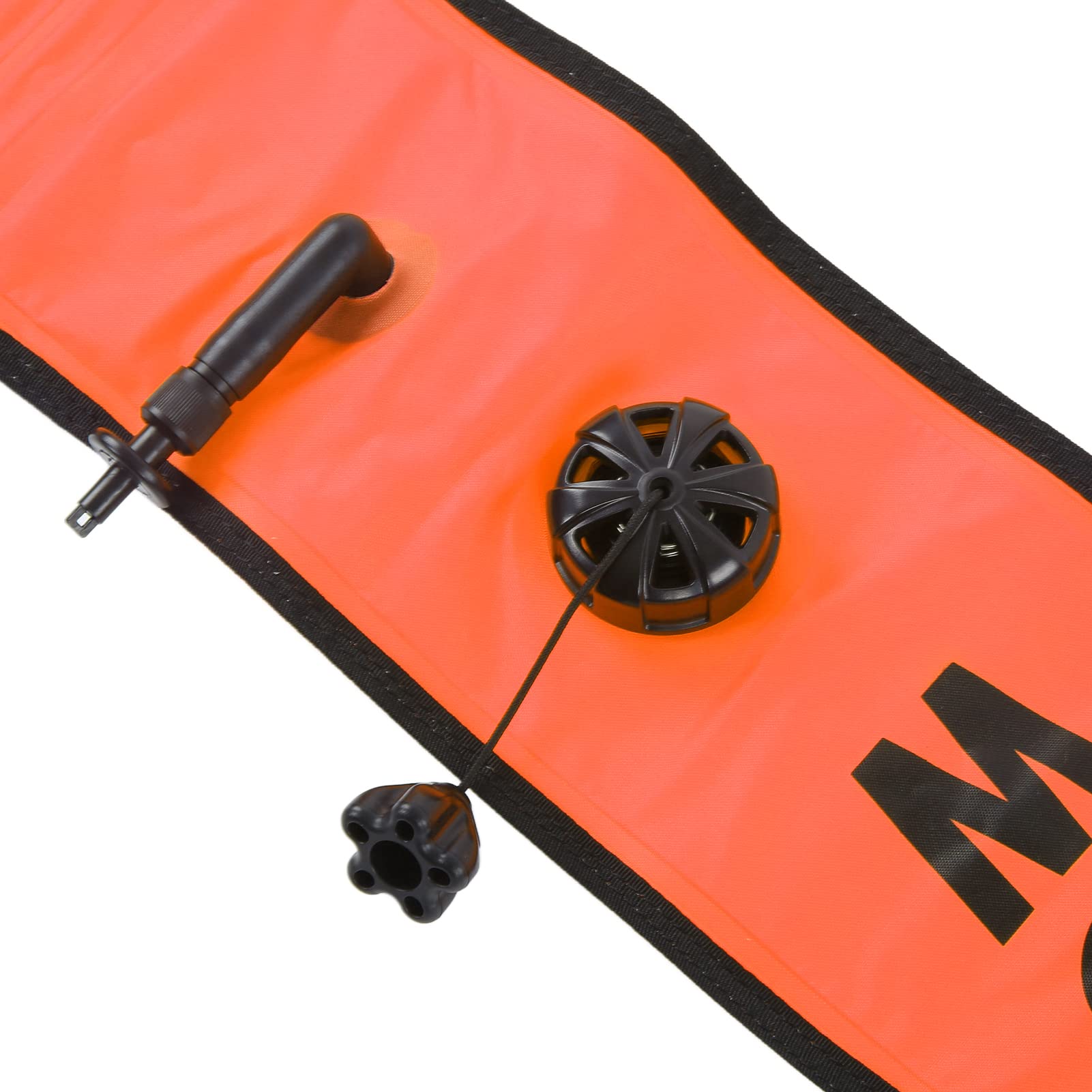 Tubo di Segnalazione per Immersioni Subacquee Durevole con a D in Acciaio Inossidabile per la Navigazione Subacquea Nylon 210D