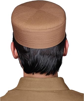 Mens Premium Islamic Skull Cap Hat Topi Takke for Muslim Men Turban Kufi