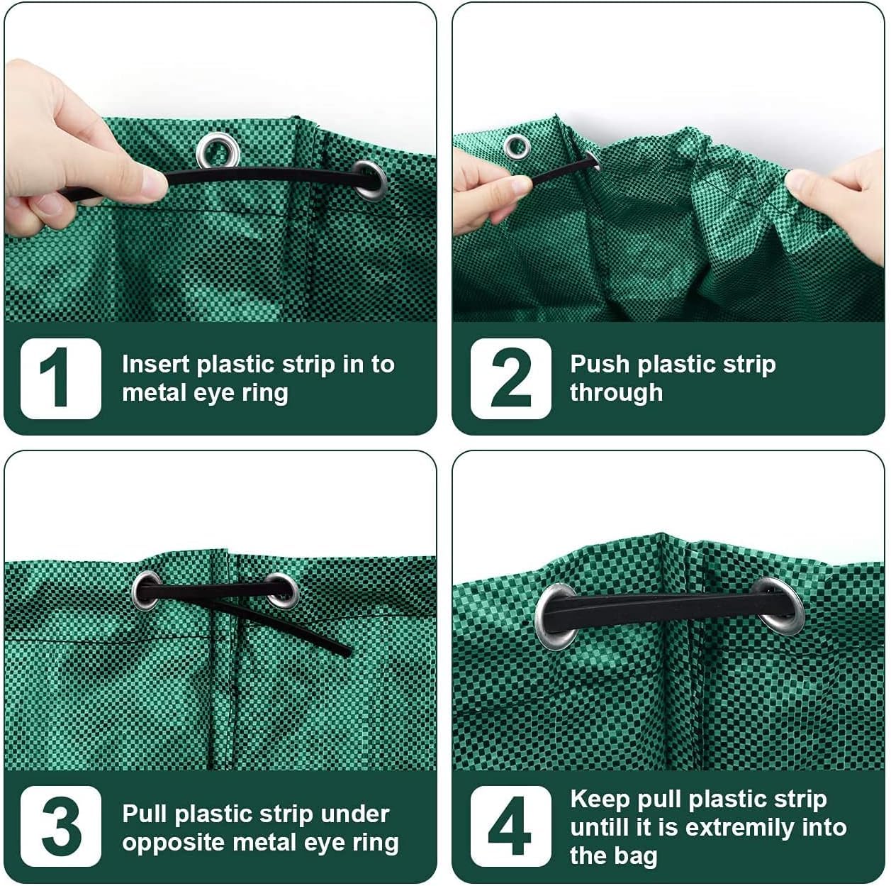 Estirpatore Erbacce - Giardinaggio Attrezzi, 102 Manico Lungo Sarchiatore per Erbacce + Sacchetto per Foglie, 4 Artigli in Acciaio Inox e Pedale