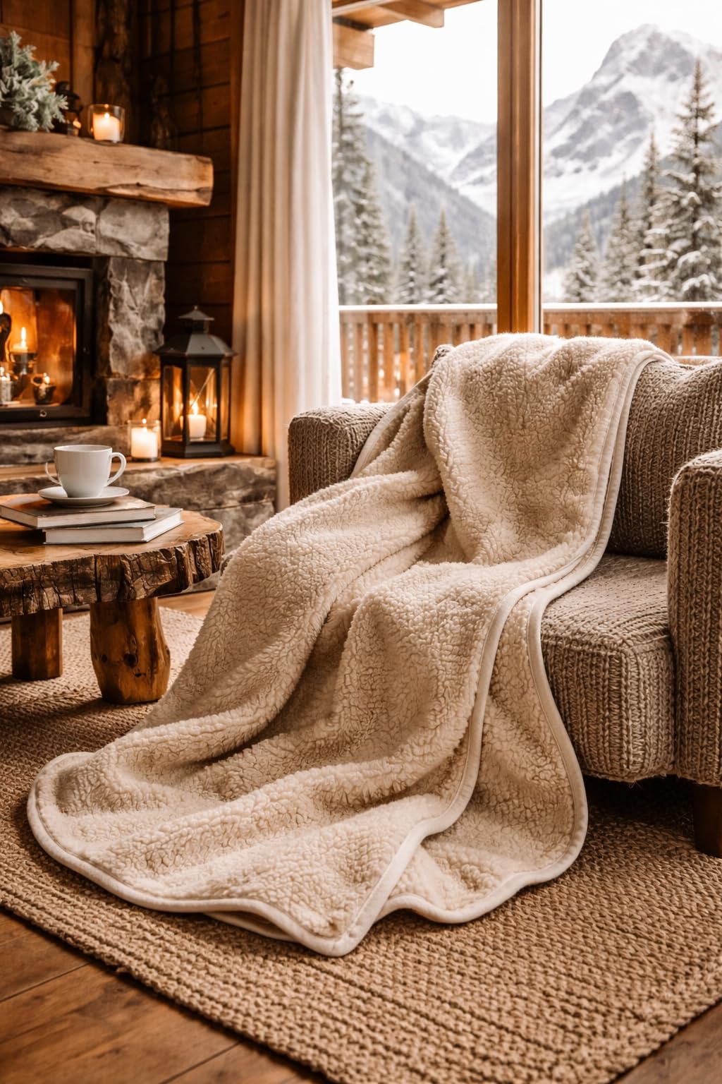 Merino Wool SALE LIGHT WEIGHT Throw SUPER KING 250 x 200 cm Blanket 100% Wool, Woolmark (BEIGE, 250x200)