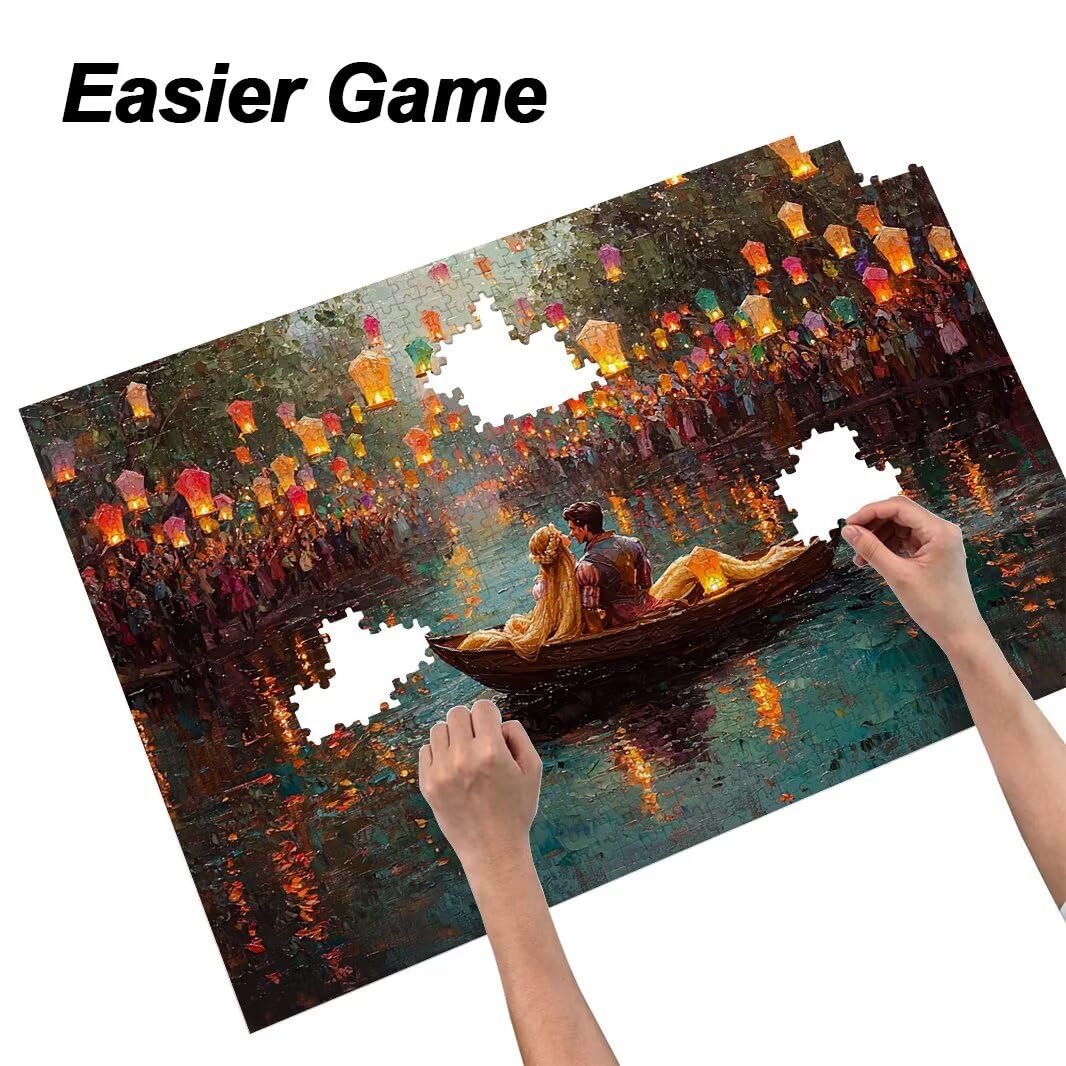 Puzzle 1000 Pièces Adultes, Puzzle Saint Valentin Impossibles, Décor -4486
