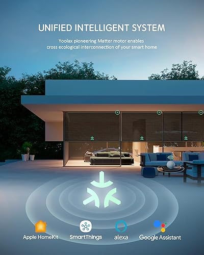 Miniatura 51 de Yoolax Persianas inteligentes, persianas enrollables motorizadas, persianas automáticas para ventanas, persianas motorizadas compatibles con Alexa