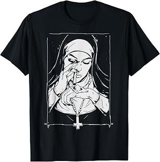 Funny Unholy Drug Nun Costume Essential Costume T-Shirt