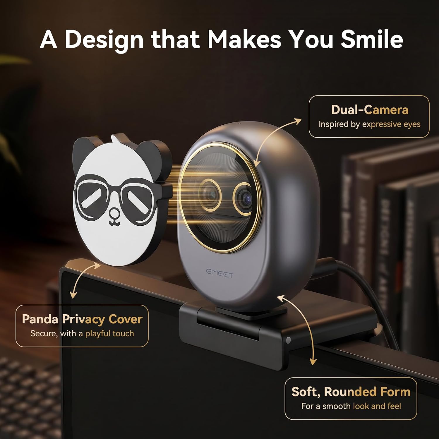 EMEET Piko Dual-Camera 4K Webcam for Streaming, Wide-Angle & Telephoto Cameras, Max 11X Hybrid Zoom, 0.2s Autofocus, Remote Control, 3 Mics, Panda Privacy Cover, USB C-C&C-A, for Streaming/Work/Study 10 71+plPs0hPL. AC SL1500