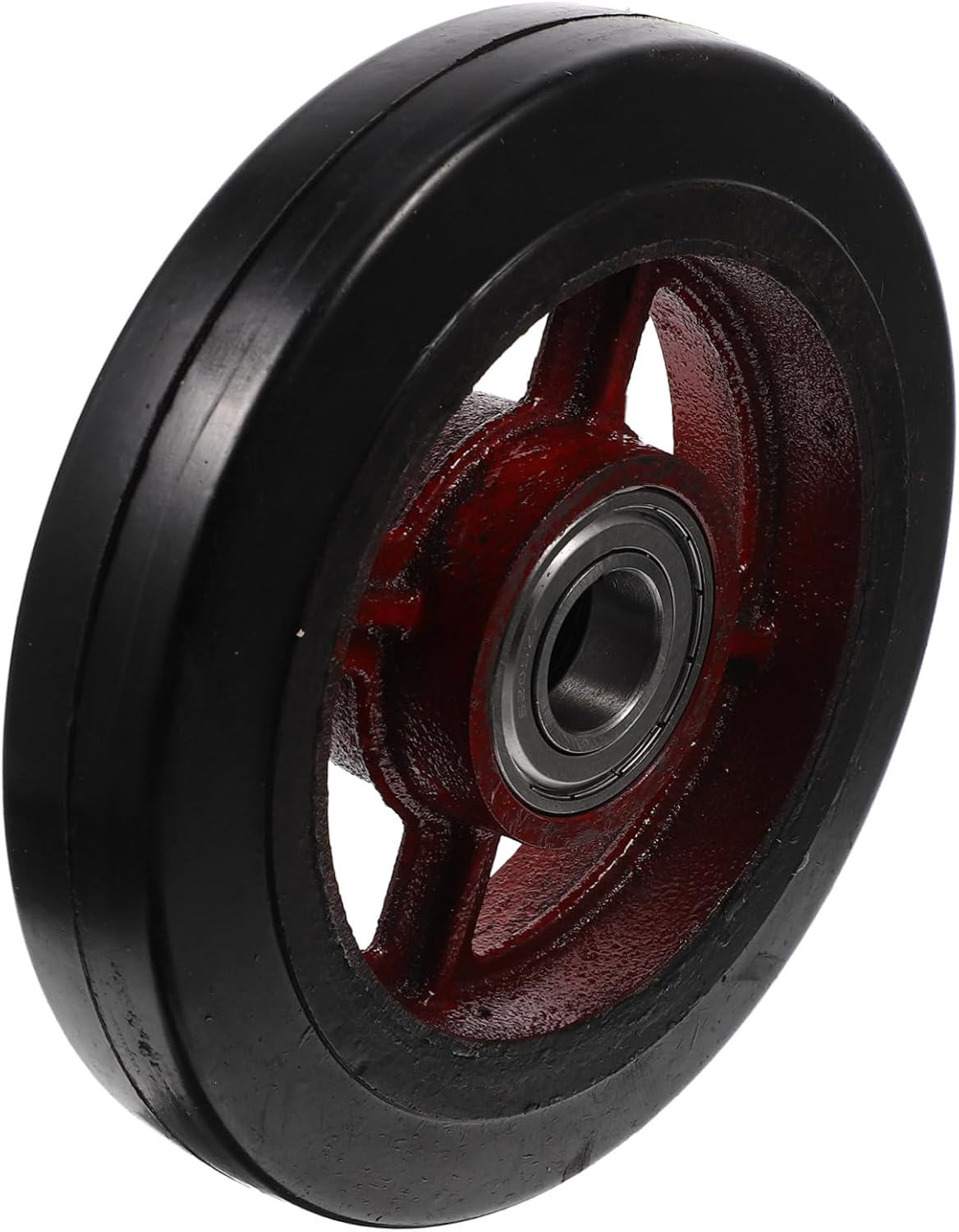 Unomor Heavy Duty Garden Replacement Rubber Trolly Wheel for Rolling Utility Carts Frame Easy Installation for Garden Transport