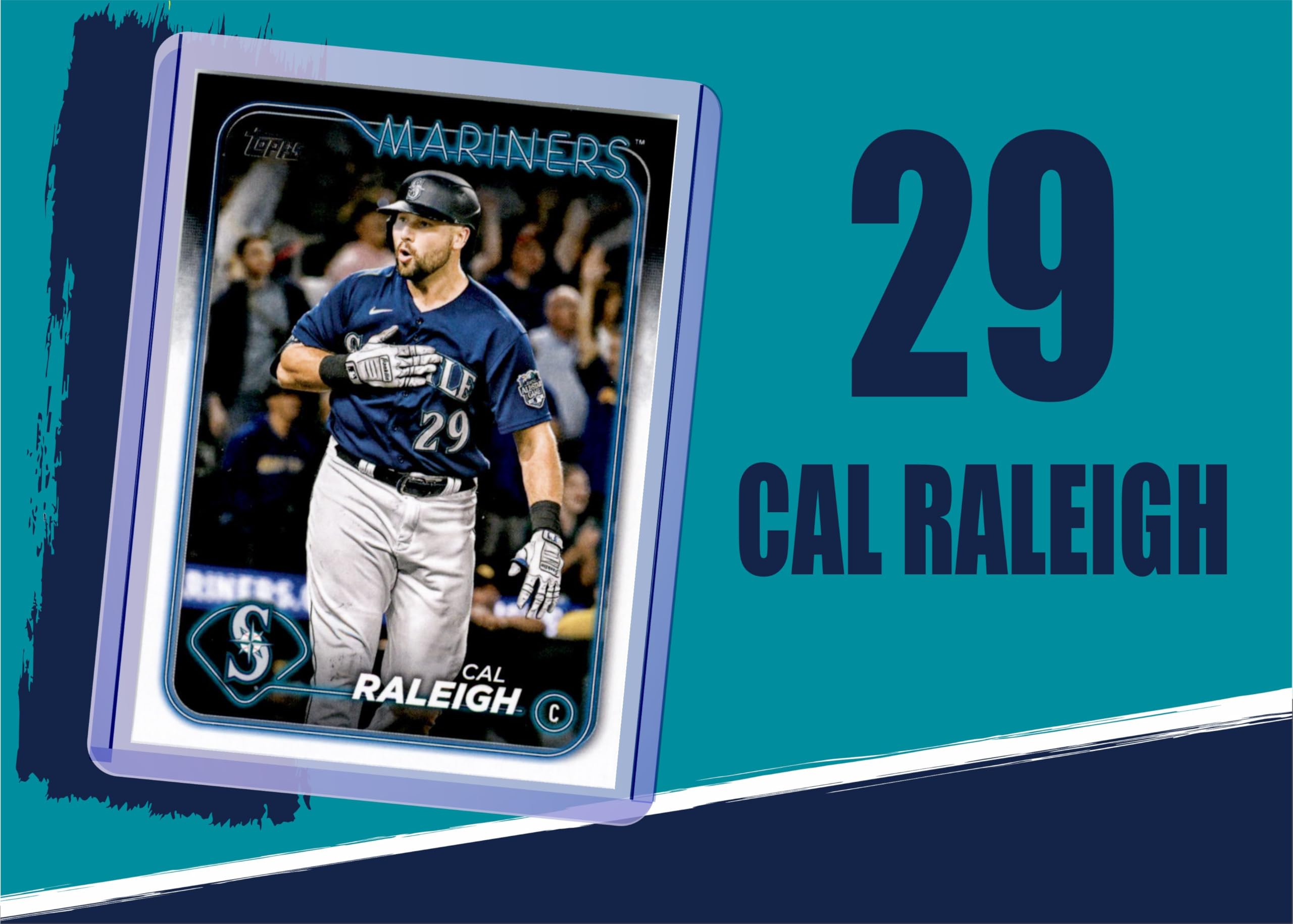 Amazon.com: Cal Raleigh Cards (3) Assorted Baseball Card Gift Pack 