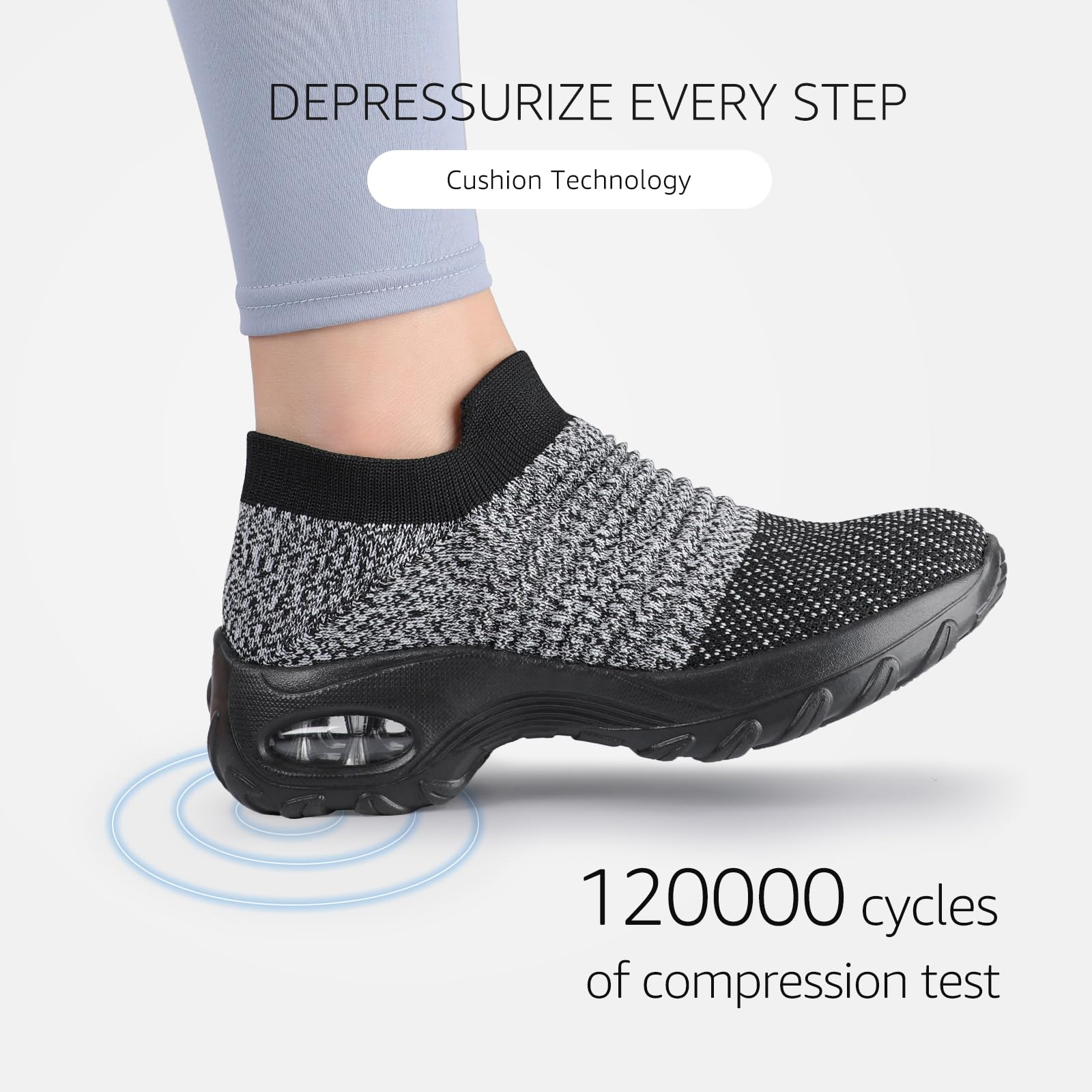 HKR Platform Sneakers Donna Leggero Casual Air Cuscino Scarpe da Ginnastica Outdoor