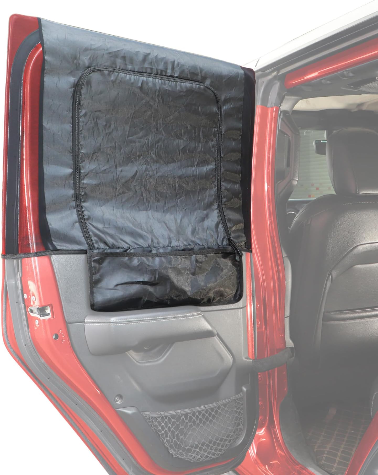 Savadicar Rear Window Sun Shades, Breathable Mesh Side Window Sunshade, Half Cover Sun Screen Net Compatible with 2007-2024 Jeep Wrangler JK JL & Gladiator JT, Anti-UV for Baby/Pets/Camping, Pair