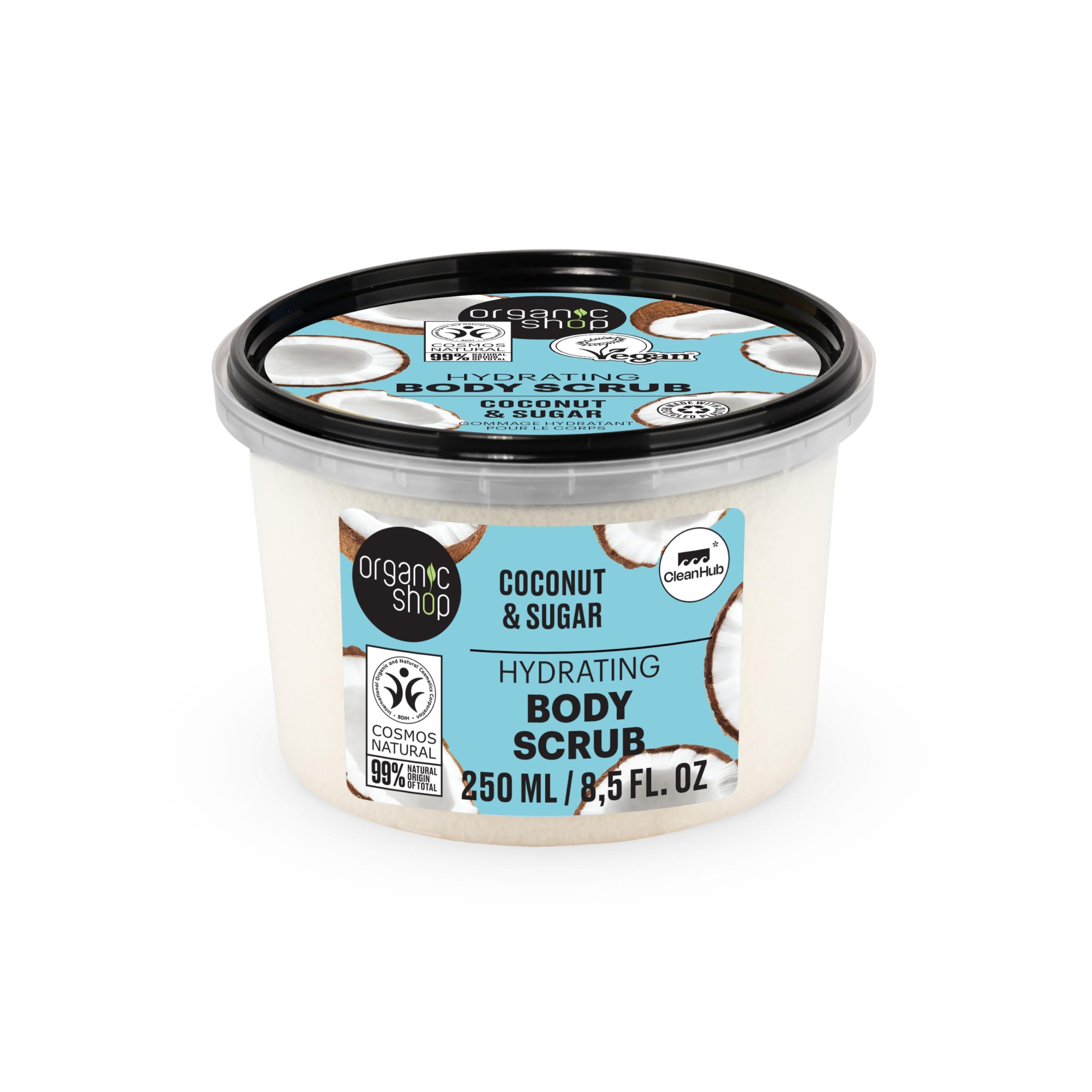 Organic Shop 250ml Body Scrub Hydrating Coconut
