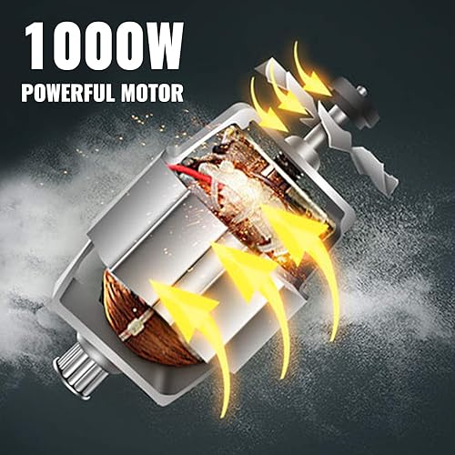 Miniatura 5 de VEVOR Batidora de pie mezcladora eléctrica multifuncional 4 en 1 de 1000 W mezcladora de jugo de 6 velocidades con cuenco de acero inoxidable de 53