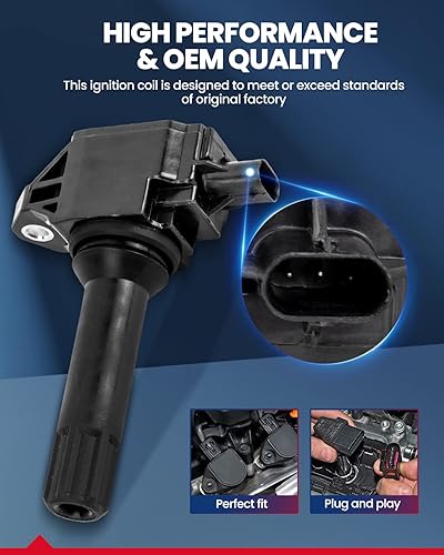 Vista 60 de KAX 4 paquetes de bobinas de encendido UF652 para Hyundai Accent 2012-2021, Kia Soul 1.6L, 2012-2019 Rio, 2012-2017 Veloster repuesto para UF652