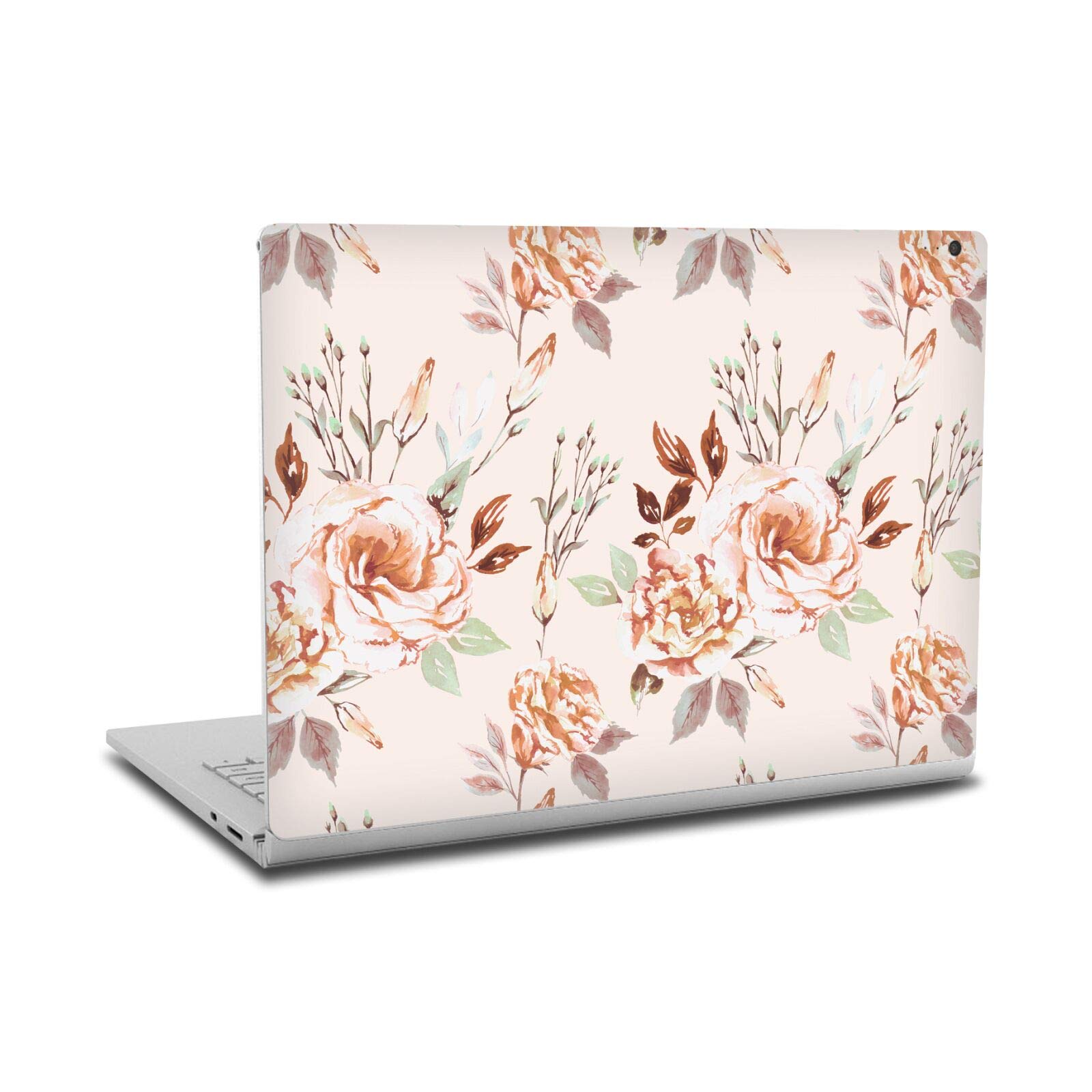 Autocollant peau Microsoft Surface Book 2 - Skin vinyle fleur lisianthus beige - 7