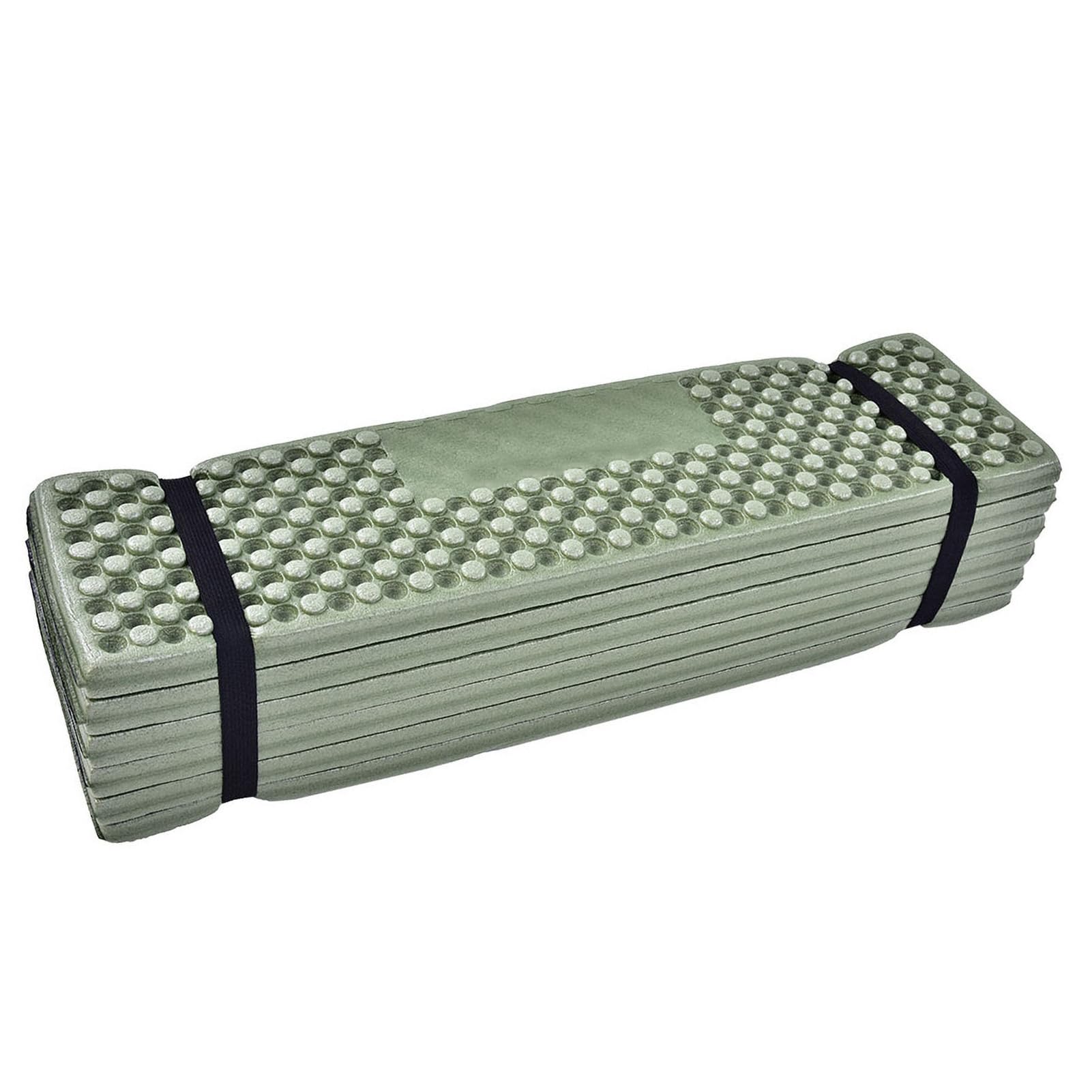 Foam Camping Mat, Folding Mat with Eggshell Shape, for Yoga, Camping and Outdoor Sports, New XPE Material, Dark Backwater Density Mattress (Dark Green)