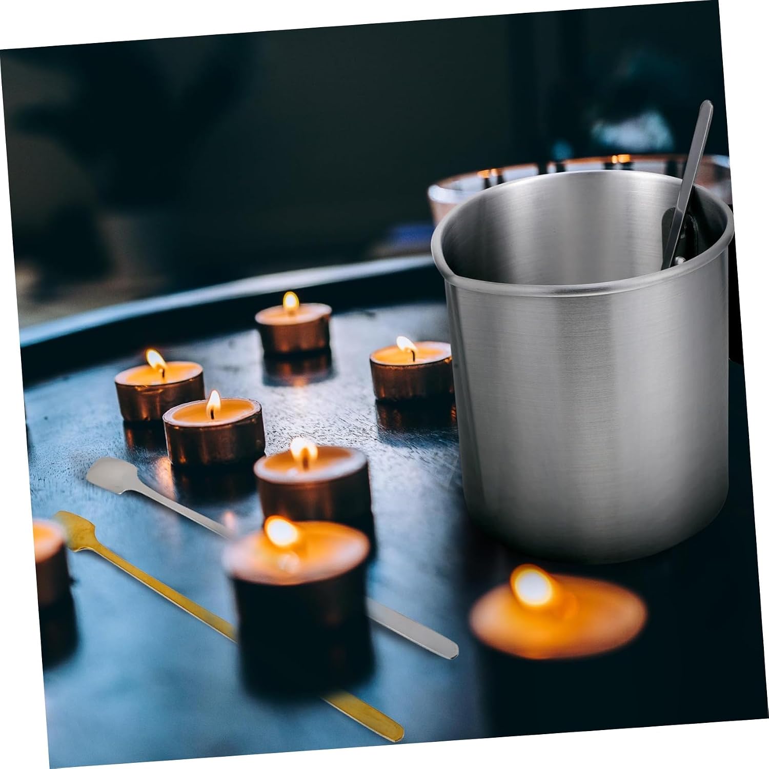 Stainless Steel Candle Making Pouring Pot, 1.2L DIY Kit for Beginners