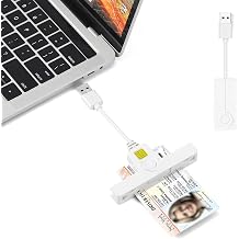 ID Card Reader, Foldable CAC Common Access Card Reader