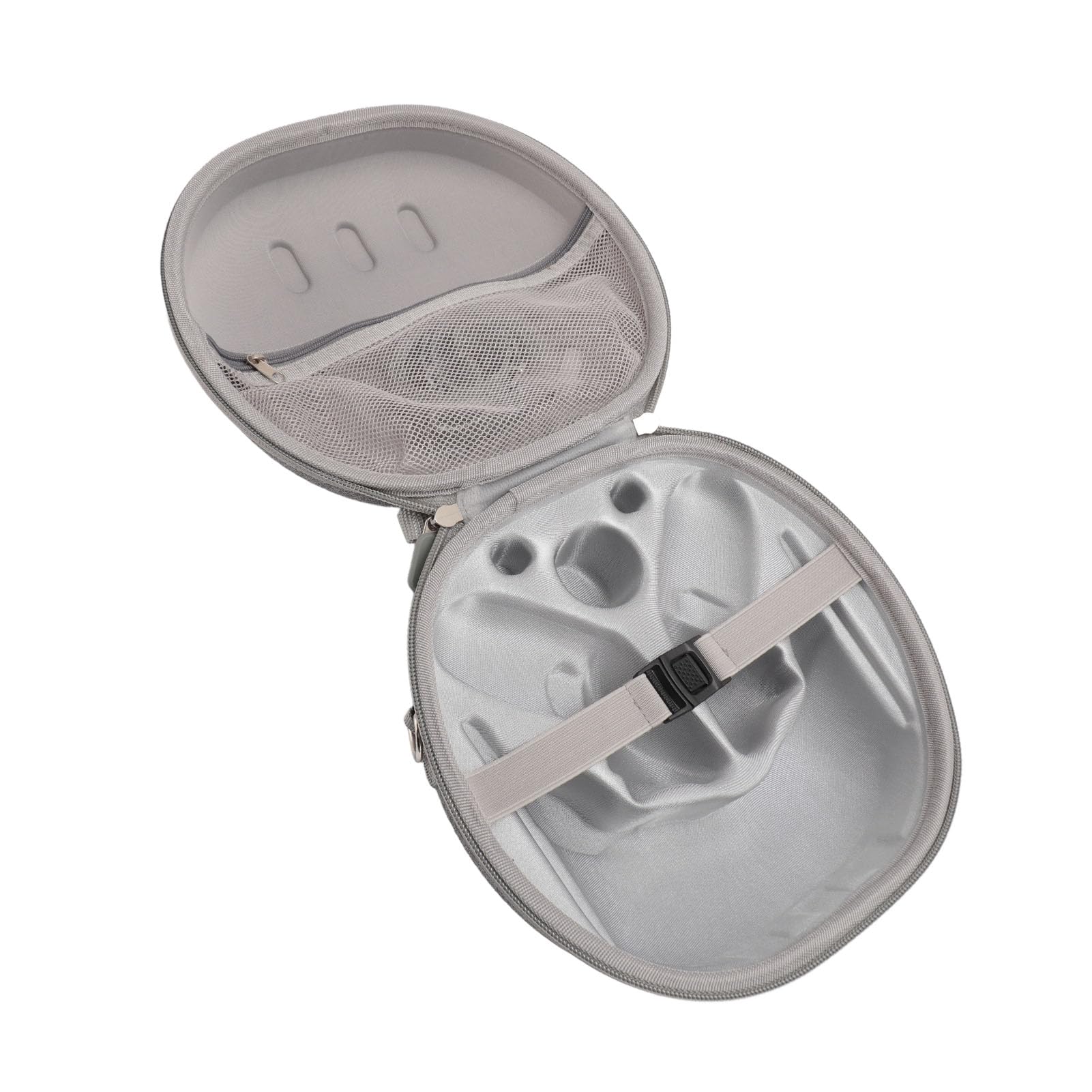 Fockety Custodia Rigida per Meta Quest 3, Custodia da Viaggio per Cuffie da Gioco VR e Controller Touch con Tracolla, Custodia Protettiva Portatile per Accessori Meta Quest 3 (Gray)