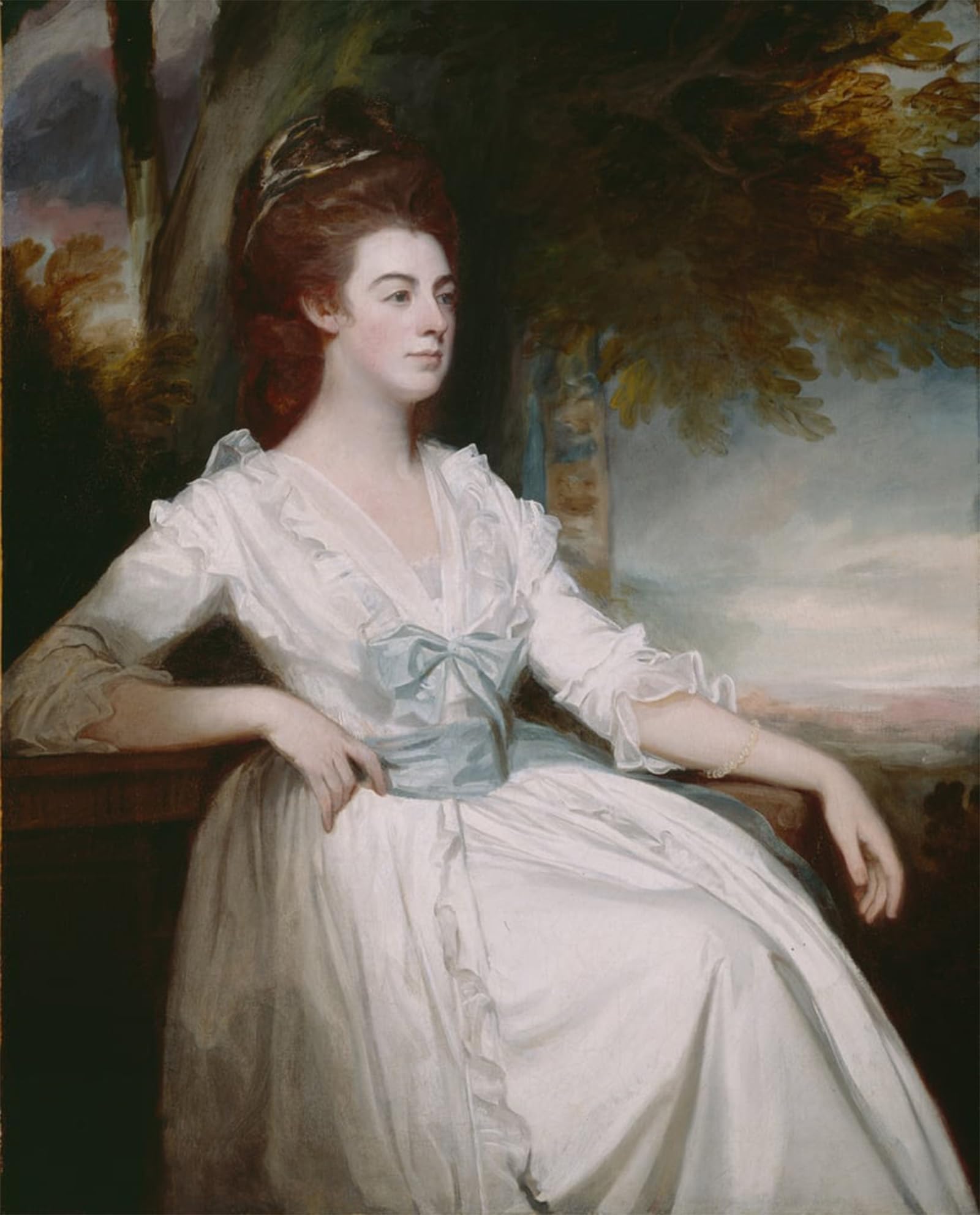 ARTXLXXBN Famous Painting Art Wall Decor Abstract Art Picture Miss Clavering by George Romney Animal Pictures for Home Decor 60x90cm
