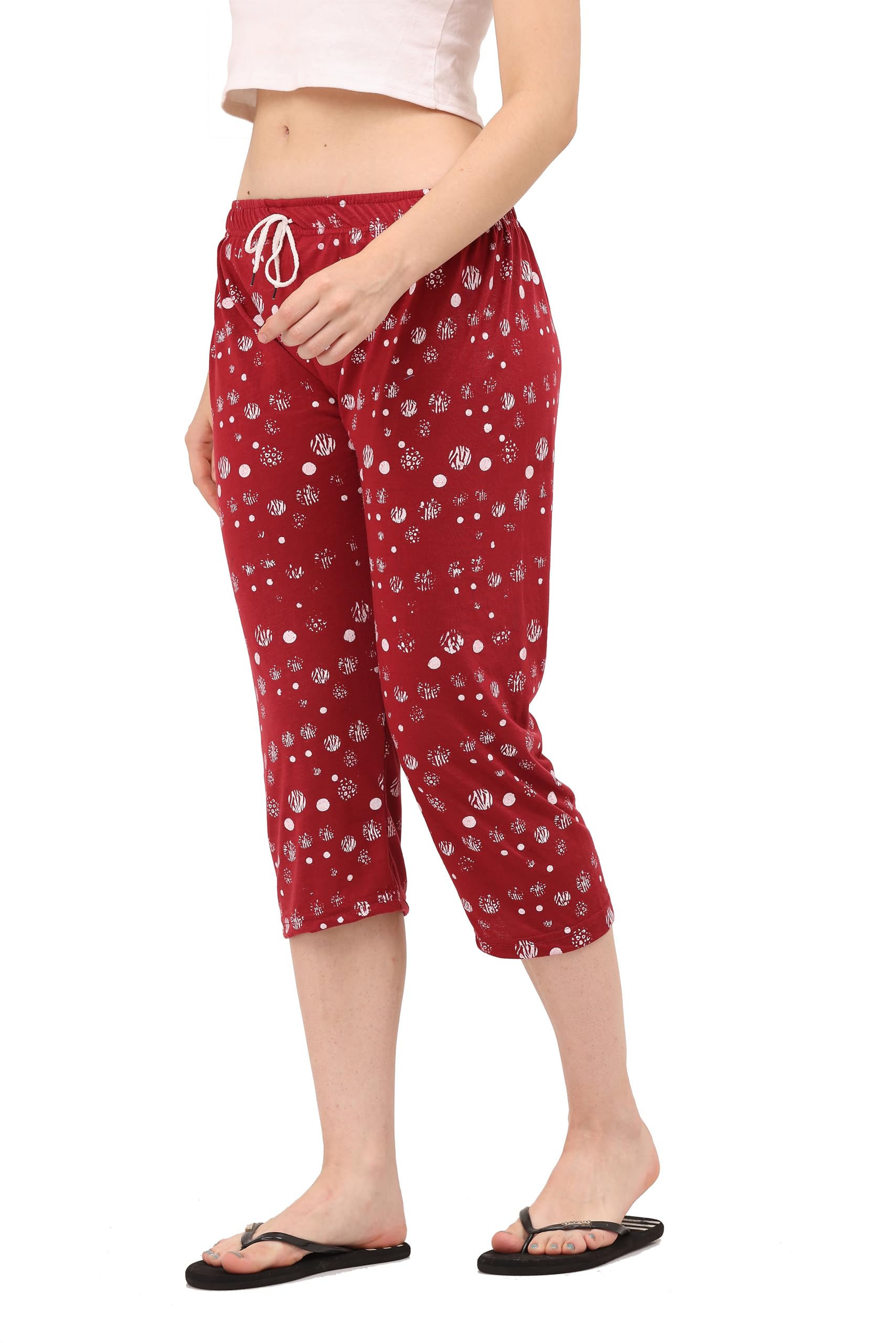 ddaspration Women's Cotton Printed Capri Pants-picture-10