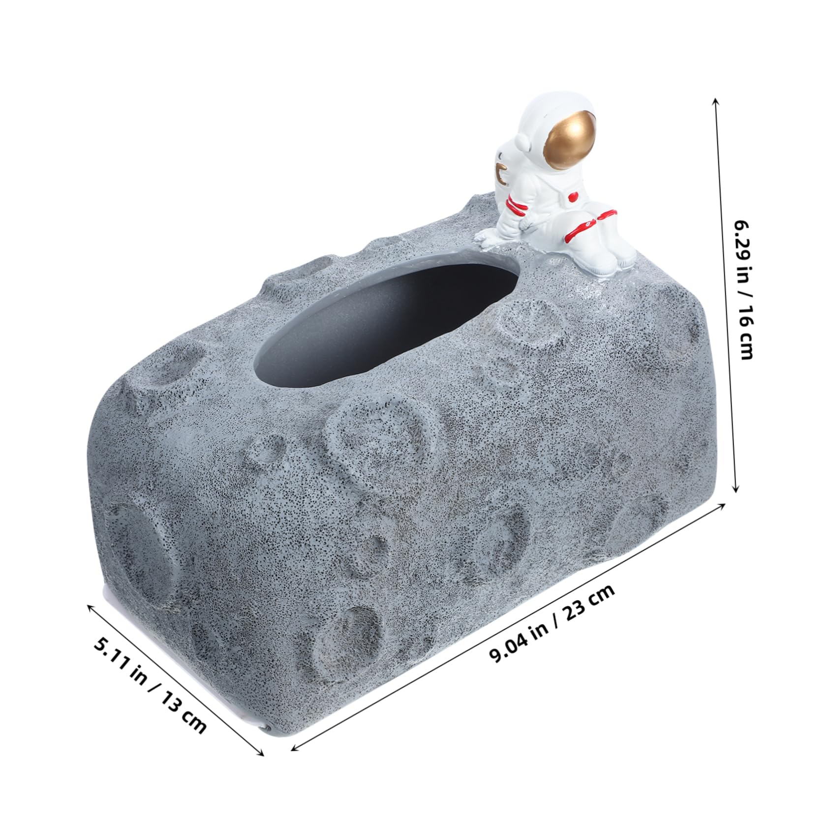 SOLUSTRE 1Pc Astronaut Decorative Tissue Box Cute Napkin Holder for Home Office Restaurant Easy to Clean Present Idea for Friends and Family