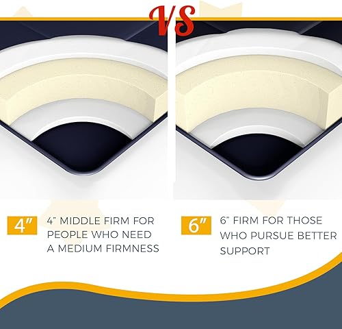 Miniatura 6 de MAXYOYO Colchón de futón extra grueso de 6 pulgadas, tamaño individual, con patrón de diamante, almohadilla de tatami, colchón japonés para adultos,