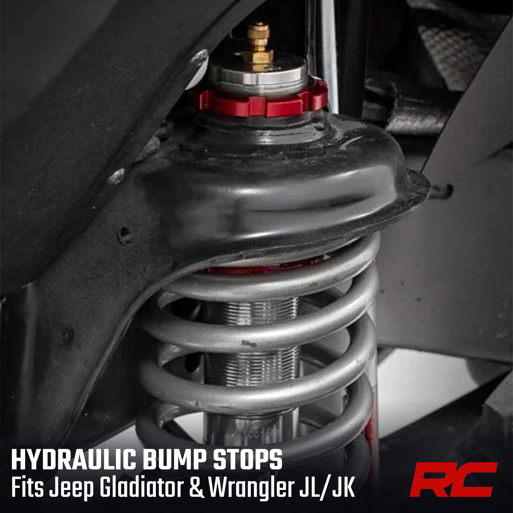Rough Country Hydraulic Bump Stops for 07-24 Jeep Wrangler/Gladiator - BST3000
