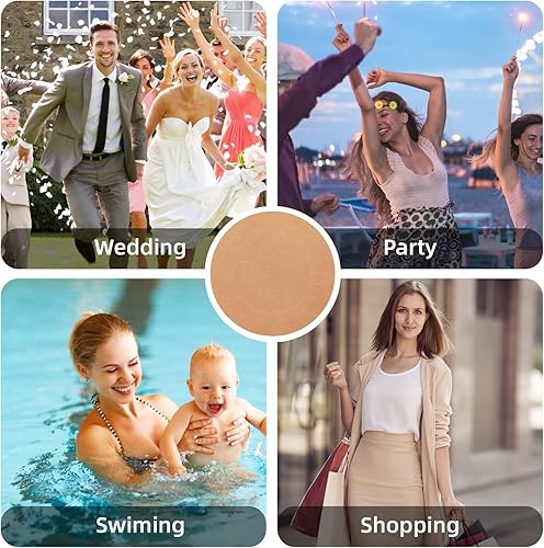 Vista 6 de Sibba Pezón Cubierta Empanadas Almohadillas Pétalos De Mama Pegatinas Cinta Pasty Nipless Lift Stickiness Pegajosa Lencería Vestido De Novia