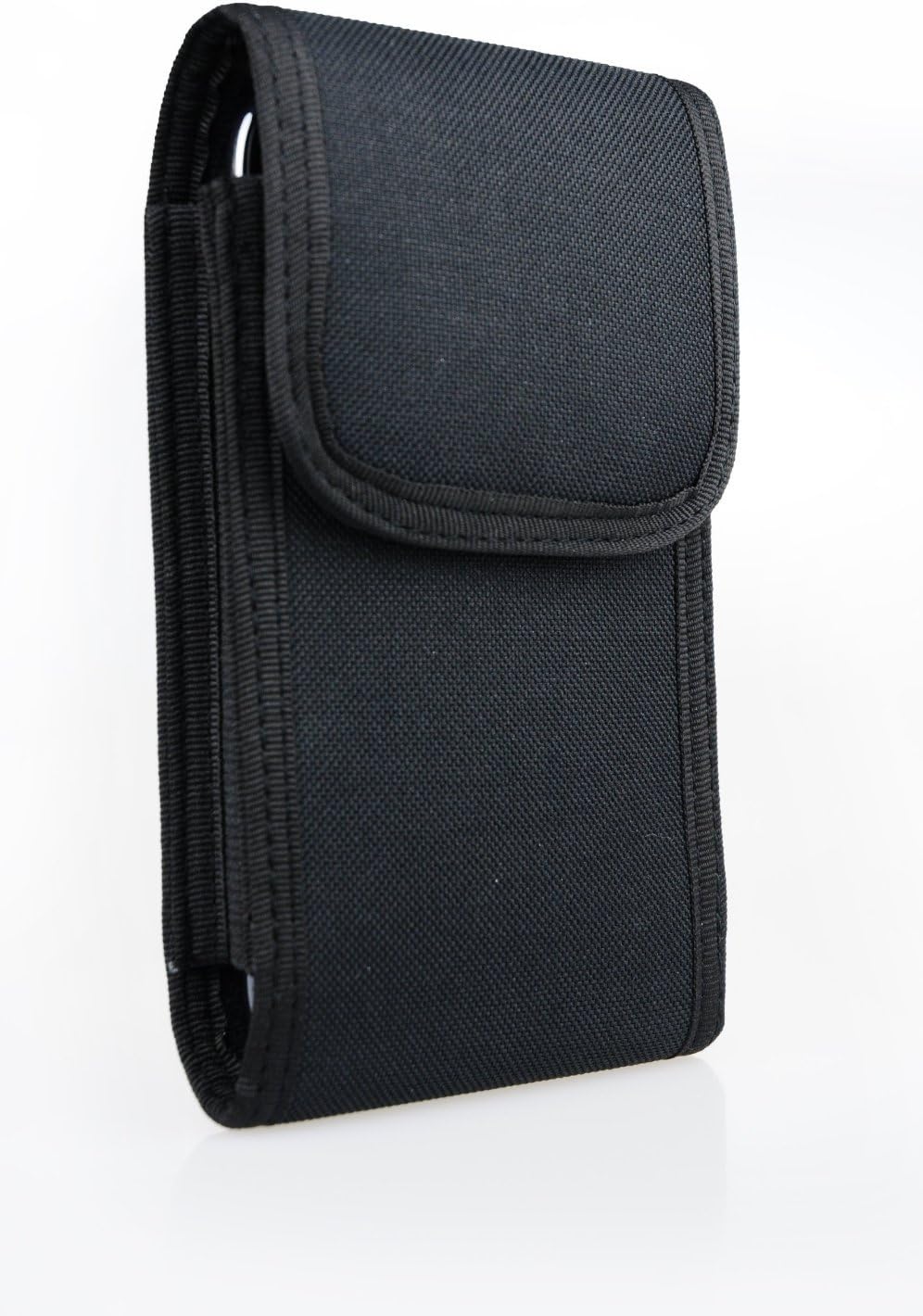 HSINI Black Durable Carrying Case for SAMSUNG GALAXY NOTE II N7100 Note N7000 Ring Hook Clip DURABLE CARRY POUCH + Free Stylus and CASE