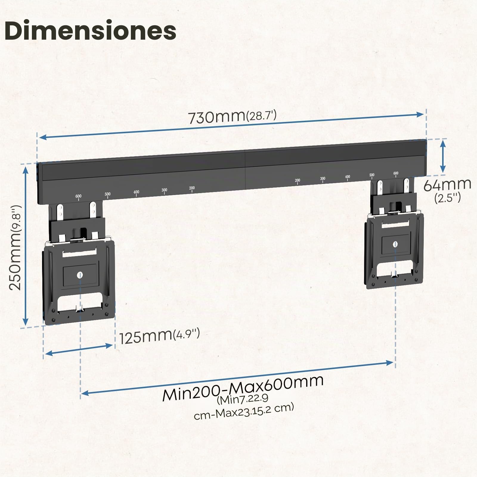 WORLDLIFT Soporte de Pared ultraplano para televisores de 37-80 Pulgadas, Micro Gap，Carga máx 75 kg, VESA máx 600x400 mm Compatible con televisores Samsung Frame (2021-2023), diseñado para ello