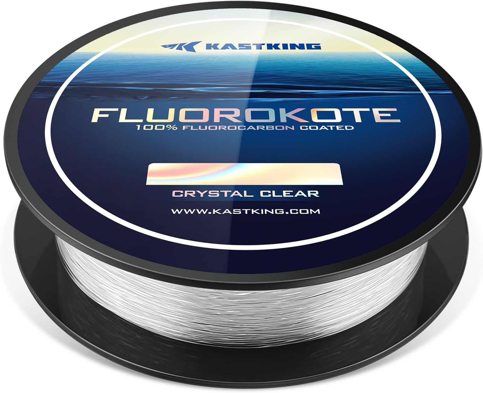 KastKing Fluorokote 100% Fluorocarbon Coated Fishing Line, Fluorocarbon Leader, Extreme Clarity,Fast Sinking,Shock Resistant, High Abrasion Resistance