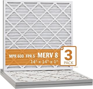 14x14x1 Xtreme Plus Air Guard Pleated Filter, MERV 8 (Pack of 3)