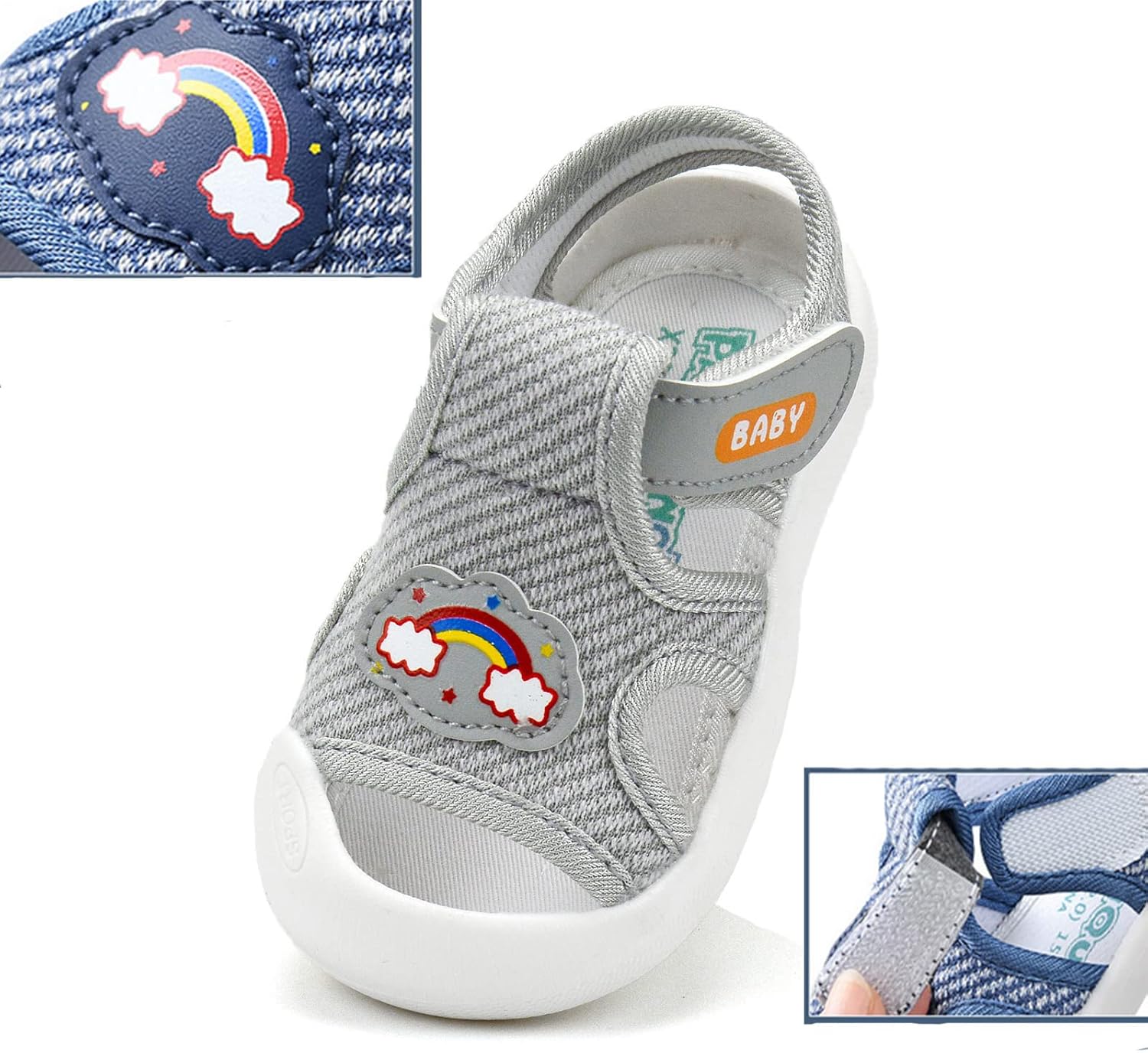 OAISNIT Baby Girls Boys Sandals Summer Sneakers Non-Slip Lightweight Beach Water Shoes Toddler First Walkers - Image 5
