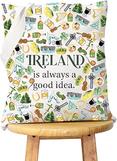 WCGXKO Ireland Trip Gift: Ireland Lover Zipper Pouch Makeup Bag (Idea Tote)