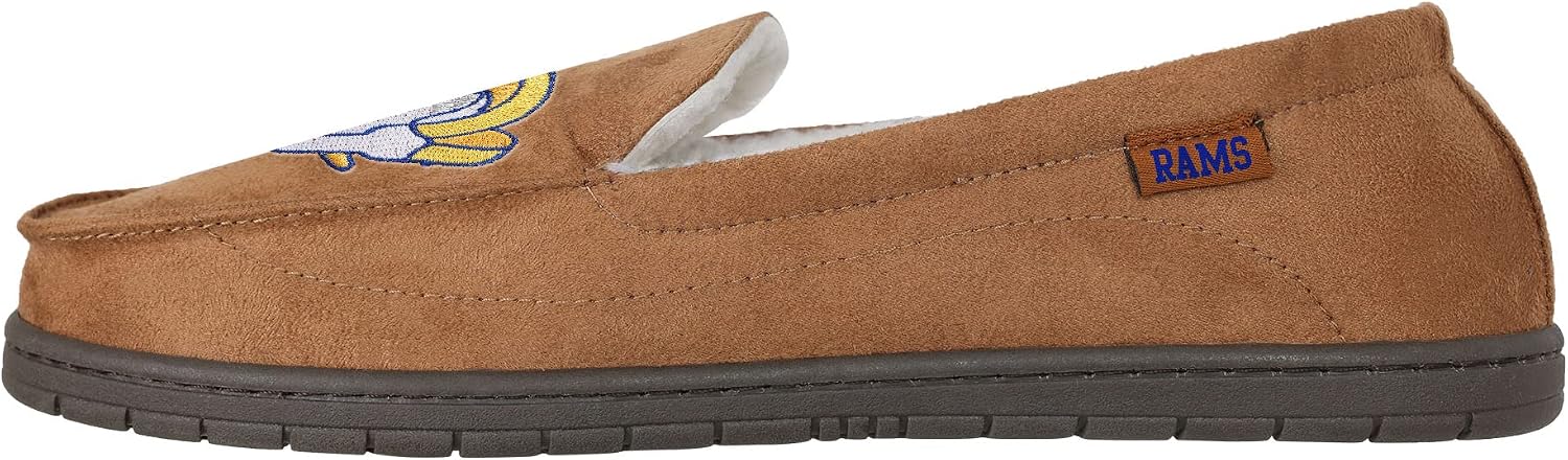FOCO Mens NFL Team Logo Moccasin Slippers image 3