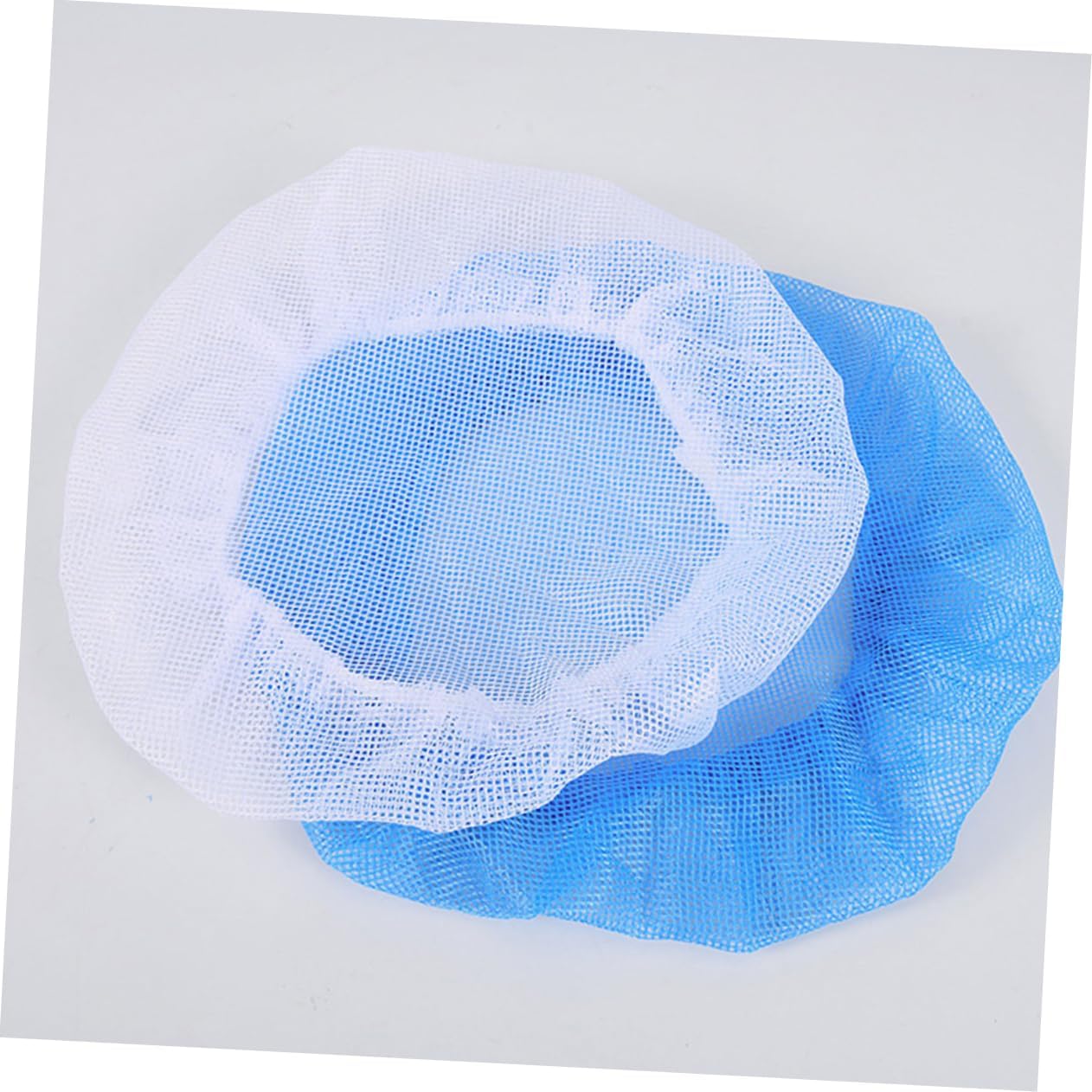 Beavorty 8Pcs Antistatic Disposable Hair Net Caps for Food Service Chef Use Unisex Mesh Head Cover Comfortable Breathable Dustproof Hats