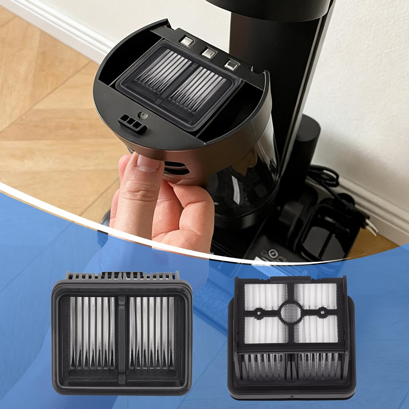 Vacuum Filters Replacement for Dreame H12 Pro / H12 Pro FlexReach / H12 Dual / H12 Pro Ultra / H13 Pro / H15 Pro / H15 Mix / G10 Pro, Mova M10 Wet Dry Vacuum Cleaner - Replace Parts Accessory,5Pack