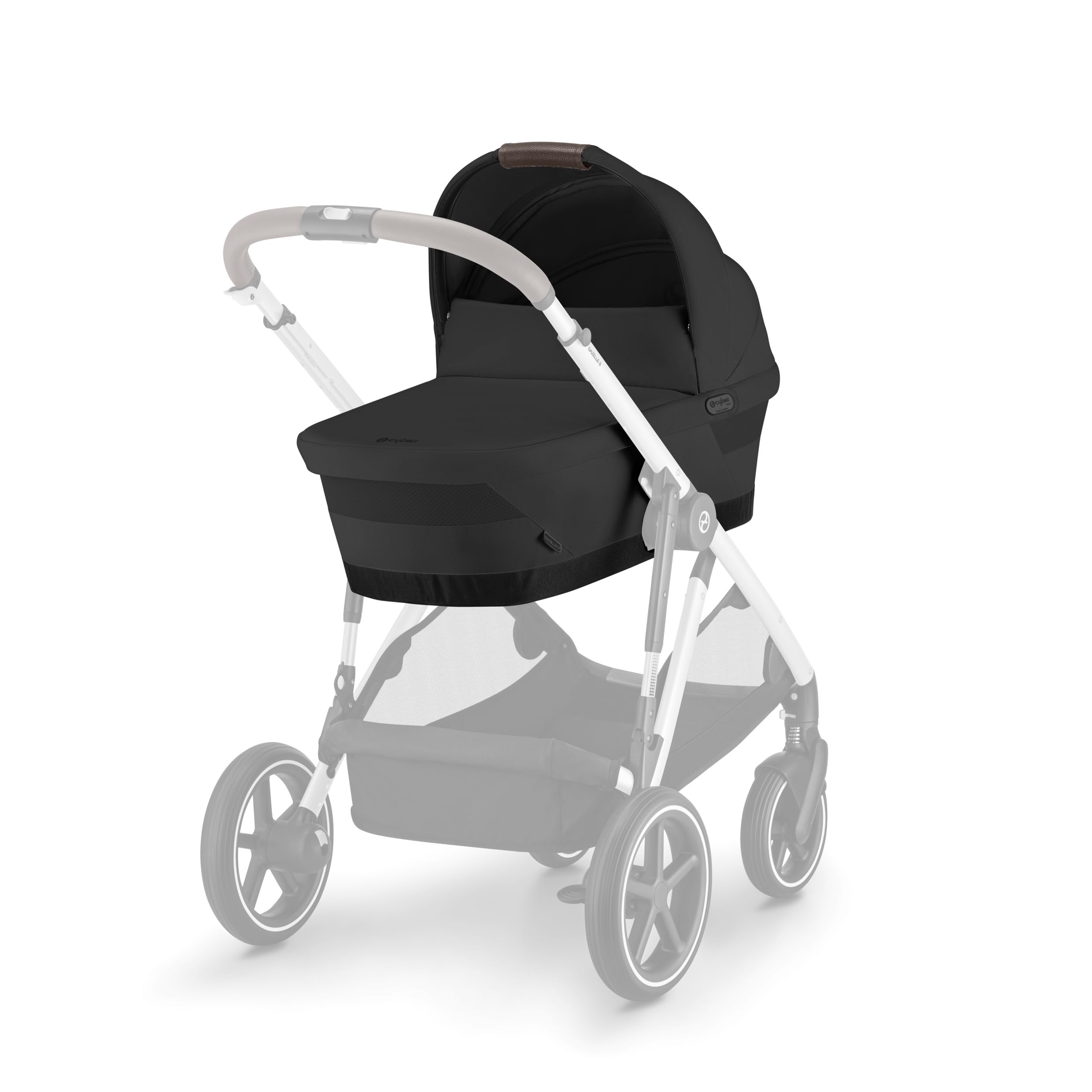 Amazon.com : Cybex eGazelle/Gazelle S Cot Baby Bassinet - Easy-Carry  Ergonomic Handle, Sun Canopy & Spacious, Cozy Interior, Compatible Gazelle  S Stroller, Moon Black : Baby