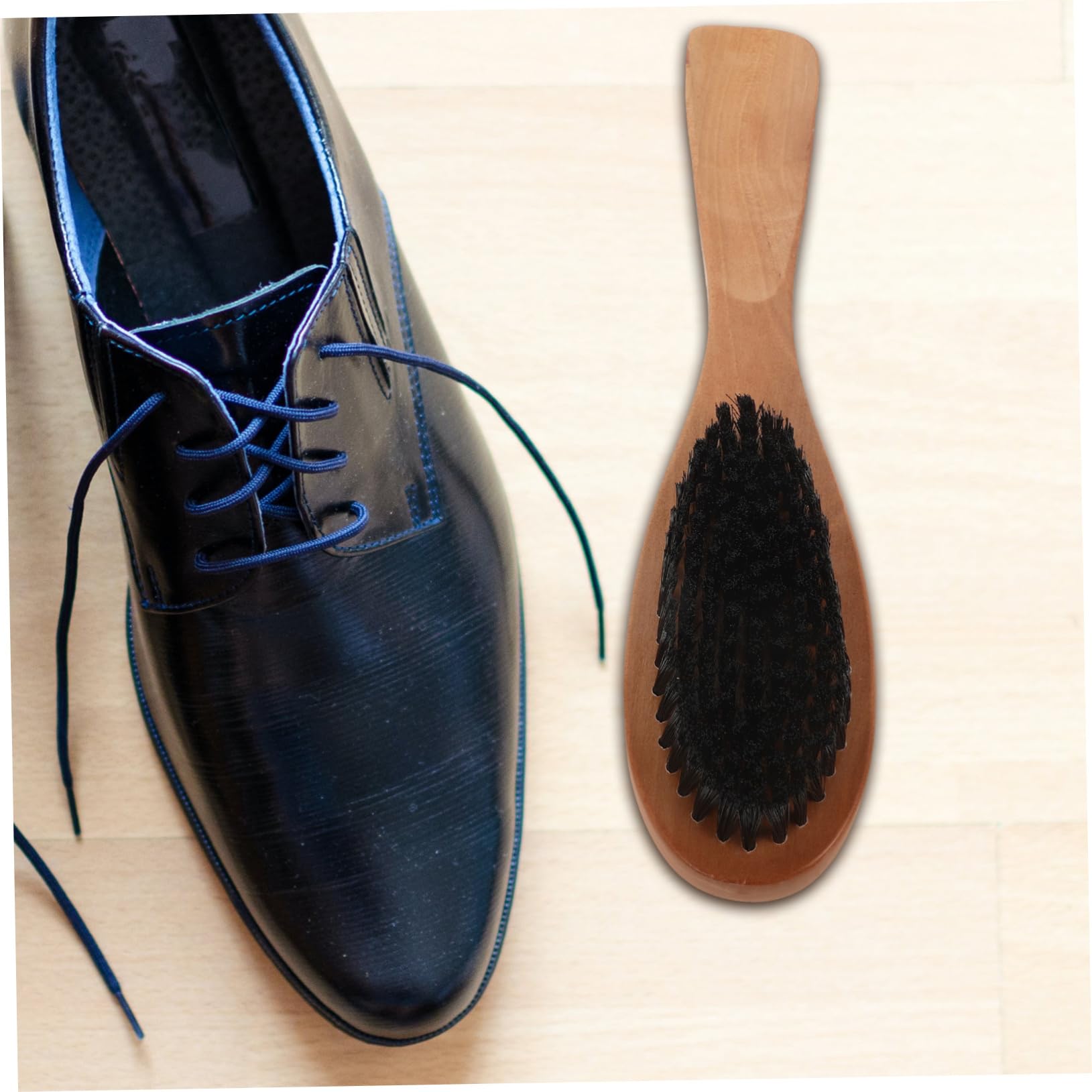 5 Piezas Cepillo para Zapatos de Madera Maciza Limpiador de alfombras de cerdas Cepillo para Limpiar Botas de cerdas para Zapatos para Limpiar Zapato Limpio AOKWAWALIY