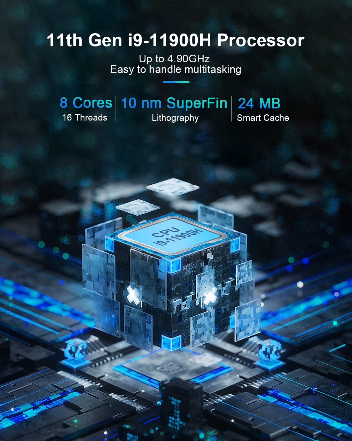 Amazon.com: Win 11 Pro Mini PC Core i9 11900H WEIDIAN Mini Desktop 
