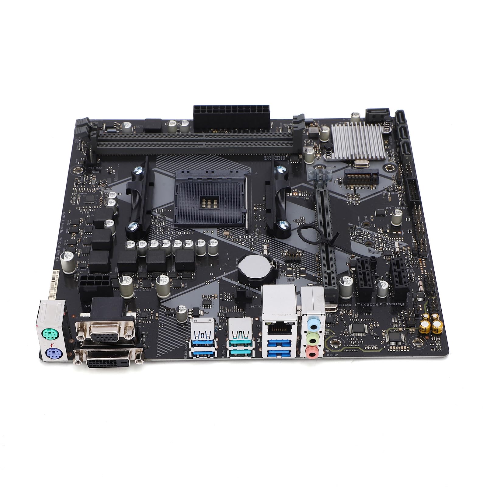 Mingzhe Płyta Główna AM4 do Komputera PC Płyta Główna do Komputera Stacjonarnego Obsługuje Procesory Ryzen Athlon od 1. 5. Generacji 64 GB DDR4 4400(OC) 6-fazowa + Wi-fi