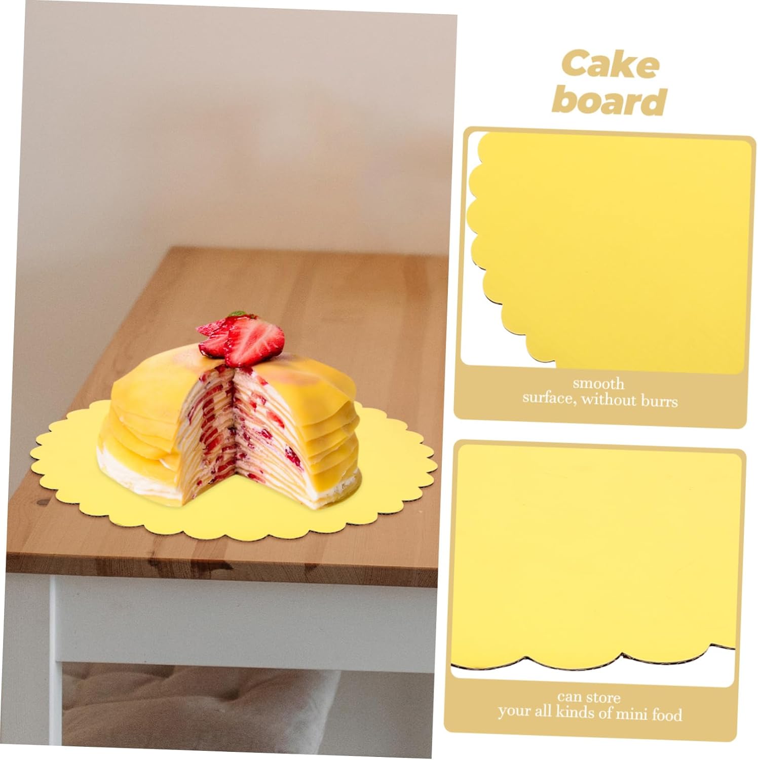 30pcs Round Cake Boards Cake Decorating Bases for Weddings Birthdays and Holiday Parties Made From Food Grade Paper Strong and Reliable