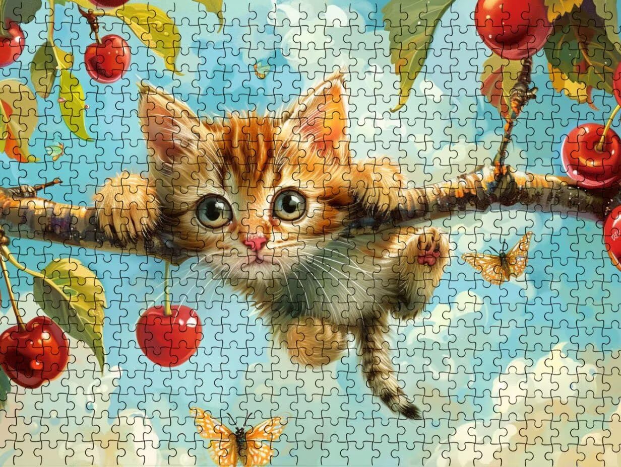 Clásicos Puzzle 6000 Piezas para Adultos, Gato Cereza LDYQS7-669