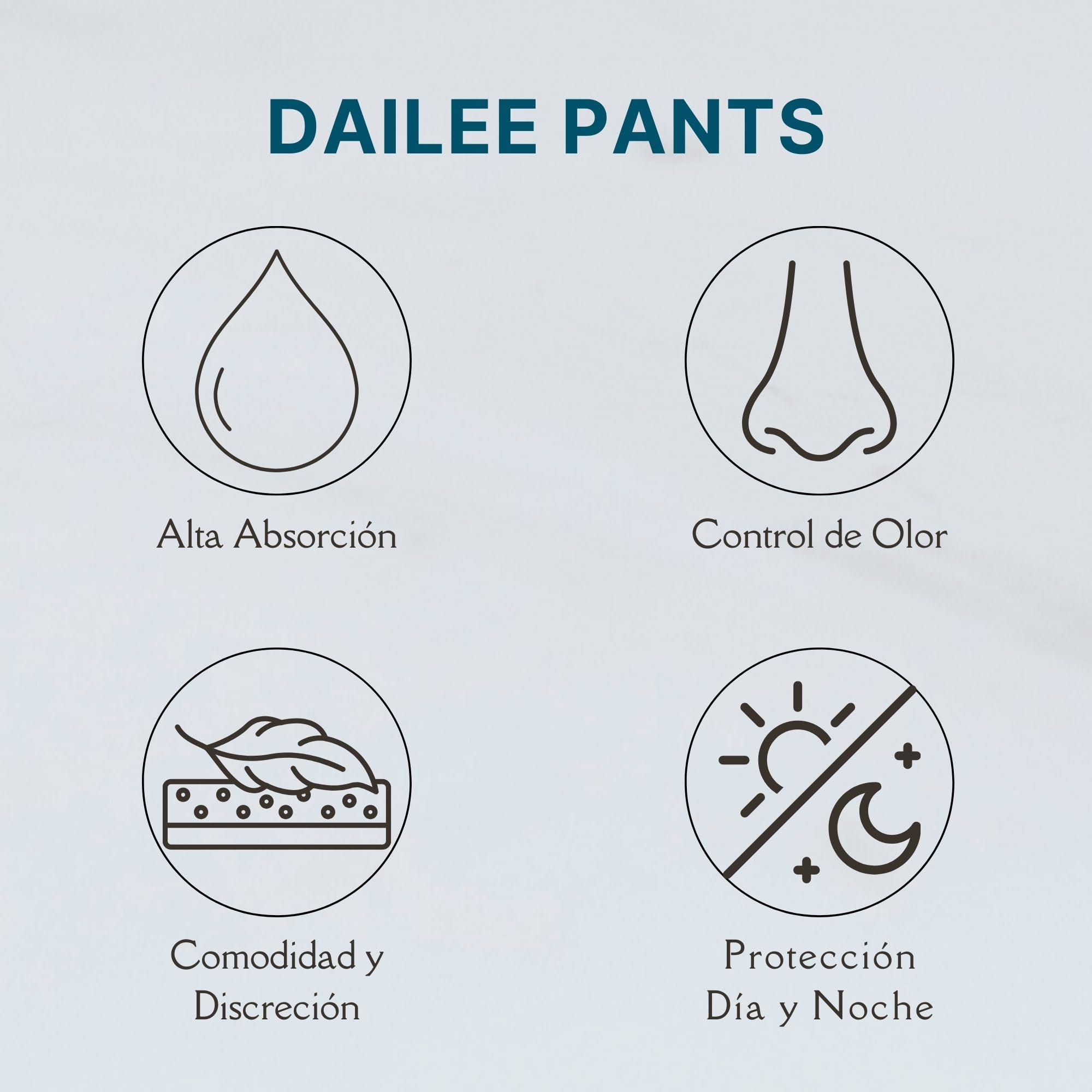 Dailee Pants Maxi XXL - 40x Pañales Adultos Maxima Absorcion - Braga Pañal Adulto para Ancianos, Hombres y Mujeres - 40 Bragas Incontinencia Mujer y Hombre