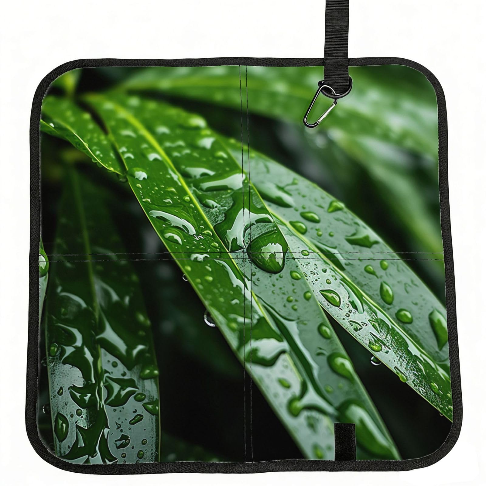 YGLHBDPBF Herb Plant Leaves Print Camping seat cushion,Foldable Sitting Pads,Save Backpack Space for Hiking